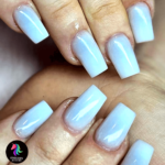 Glue-On Secrets from Unicorn Academy India! | Model Hands Displaying Flawless Milky White Gel Nail Extensions by Unicorn Academy Student