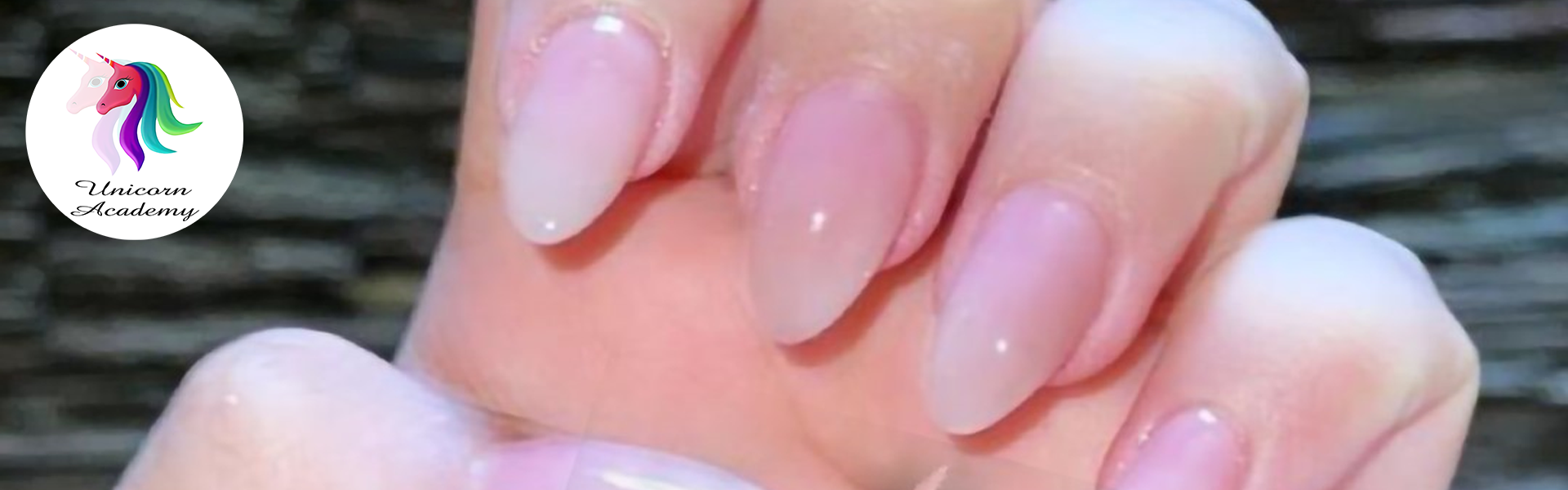 Shimmering Glass Nail Extension | Poly Gel Nails